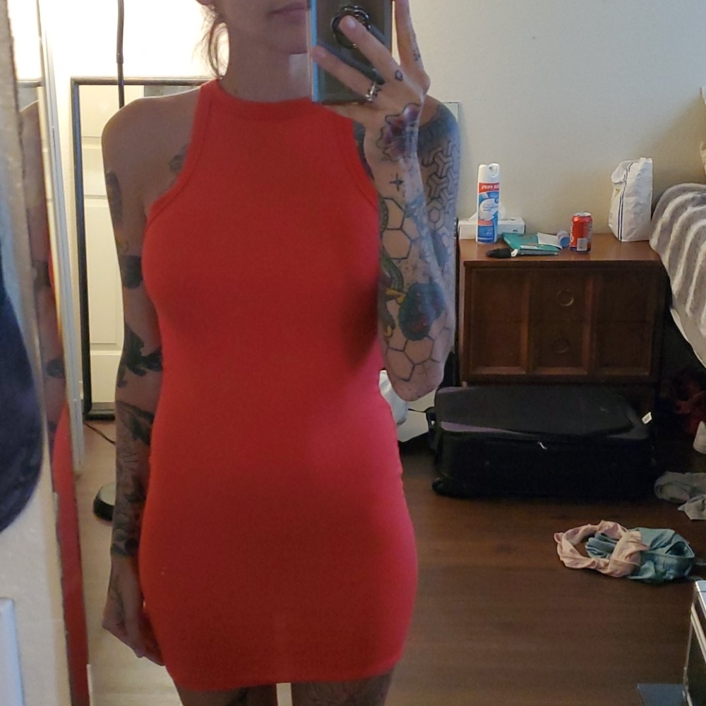 Red bodycon